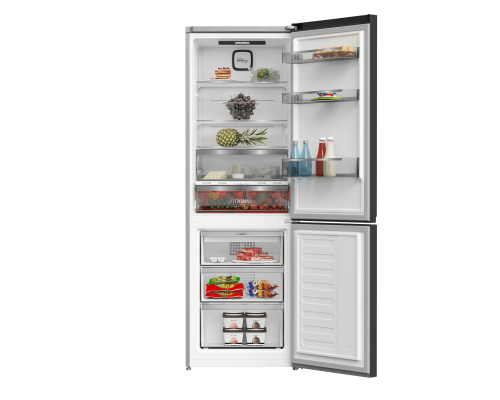 Холодильник с нижней морозильной камерой Grundig GKPN66830FXD