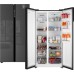 Отдельностоящий холодильник с инвертором Weissgauff WSBS 600 NoFrost Inverter Inox Glass