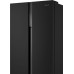 Отдельностоящий холодильник с инвертором Weissgauff WSBS 500 Inverter NoFrost Black Glass