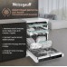 Посудомоечная машина с авто-открыванием и инвертором Weissgauff DW 6114 Inverter Touch AutoOpen White