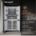Отдельностоящий холодильник с инвертором Weissgauff WCD 590 NoFrost Inverter Premium EcoFresh Inox Glass