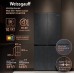 Отдельностоящий холодильник с инвертором Weissgauff WCD 450 Rock Glass NoFrost Inverter