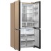 Отдельностоящий холодильник с инвертором Weissgauff WCD 510 Built-in Inverter NoFrost Champagne Glass