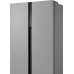 Отдельностоящий холодильник с инвертором Weissgauff WSBS 500 Inverter NoFrost Inox Glass