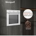 Духовой шкаф газовый Weissgauff WGO 702 WHITE GLASS