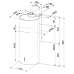 Вытяжка без купола Faber CYLINDRA PLUS WH GLOSS A37 335.0492.565