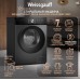 Стиральная машина с прямым приводом Weissgauff WM 45127 Direct Drive Inverter Steam Deep Grey