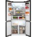 Отдельностоящий холодильник с инвертором Weissgauff WCD 510 Built-in Inverter NoFrost Black Glass