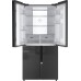 Отдельностоящий холодильник с инвертором Weissgauff WCD 450 Inox Glass NoFrost Inverter