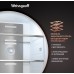 Отдельностоящий холодильник с инвертором Weissgauff WSBS 1036 Inverter NoFrost Premium Black Glass