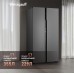 Отдельностоящий холодильник с инвертором Weissgauff WSBS 600 NoFrost Inverter Bru Steel Glass