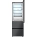 Отдельностоящий холодильник Weissgauff WFD 450 Total NoFrost Inverter Dark Grey Built-in