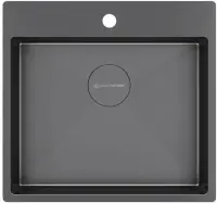 Кухонная мойка KUCHENSTERN WERK 60 вороненая сталь