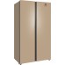 Отдельностоящий холодильник с инвертором Weissgauff WSBS 1036 Inverter NoFrost Premium Champagne Glass