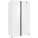 Отдельностоящий холодильник с инвертором Weissgauff WSBS 1036 Inverter NoFrost Premium White Glass