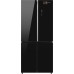 Отдельностоящий холодильник с инвертором Weissgauff WCD 590 Nofrost Inverter Premium EcoFresh Black Glass