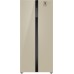 Отдельностоящий холодильник с инвертором Weissgauff WSBS 500 Inverter NoFrost Beige Glass