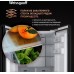 Отдельностоящий холодильник с инвертором Weissgauff WCD 450 White Rock Glass NoFrost Inverter