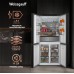 Отдельностоящий холодильник с инвертором Weissgauff WCD 590 NoFrost Inverter Premium EcoFresh Inox Glass