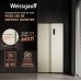 Отдельностоящий холодильник с инвертором Weissgauff WSBS 600 Be NoFrost Inverter