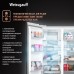 Отдельностоящий холодильник с инвертором Weissgauff WSBS 1036 Inverter NoFrost Premium White Glass