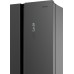 Отдельностоящий холодильник с инвертором Weissgauff WCD 450 Inox Glass NoFrost Inverter
