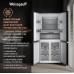 Отдельностоящий холодильник с инвертором Weissgauff WCD 590 Nofrost Inverter Premium EcoFresh Black Glass