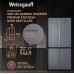 Отдельностоящий холодильник с инвертором Weissgauff WCD 590 Nofrost Inverter Premium EcoFresh Dark Grey Glass