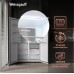 Отдельностоящий холодильник с инвертором Weissgauff WSBS 1036 Inverter NoFrost Premium White Glass