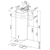 Вытяжка Faber настенная CYLINDRA/2 EV8 2EL XH890 110.0332.307