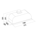 Вытяжка Falmec Design GRUPPO INCASSO PLUS 70 CGIW70.E26P2#EUI490F