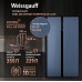 Отдельностоящий холодильник с инвертором Weissgauff WSBS 600 NoFrost Inverter Blue Glass