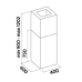 Вытяжка Falmec MIRA(Plus) TOP isola 40 Acciaio inox