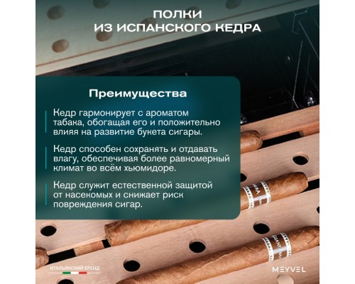 Хьюмидор шкаф Meyvel MC-50BK (PRO)