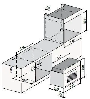 Духовой шкаф ILVE 600-LZE4 белый