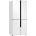 Отдельностоящий холодильник с инвертором Weissgauff WCD 450 White Rock Glass NoFrost Inverter