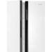 Отдельностоящий холодильник с инвертором Weissgauff WSBS 500 Inverter NoFrost White Glass