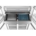 Отдельностоящий холодильник с инвертором Weissgauff WCD 590 NoFrost Inverter Premium Ecofresh Bru Steel Glass