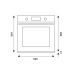 Электрический духовой шкаф Bertazzoni Modern F6011MODPTN черный