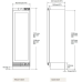 Встраиваемый винный шкаф Signature Kitchen Suite SKSCW243RP под навеску фасадов