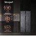 Отдельностоящий холодильник с инвертором Weissgauff WSBS 500 Inverter NoFrost Rock Glass
