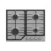 Газовая варочная панель HiSTORY HGE 640C FIX, серебристый INOX