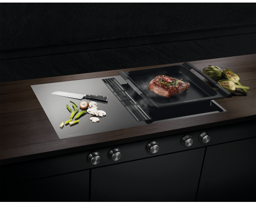 Индукционная варочная панель с вытяжкой Kuppersbusch KMI 9850.0 SR Copper