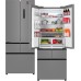 Отдельностоящий холодильник Weissgauff WFD 450 Built-in Inverter NoFrost Inox