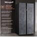 Отдельностоящий холодильник с инвертором Weissgauff WSBS 590 NoFrost Inverter Premium Rock Glass