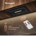 Кухонная встраиваемая вытяжка Weissgauff Aura 456 Touch Black Glass