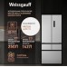 Отдельностоящий холодильник Weissgauff WFD 450 Built-in Inverter NoFrost White