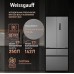 Отдельностоящий холодильник Weissgauff WFD 450 Built-in Inverter NoFrost Inox