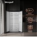 Отдельностоящий холодильник с инвертором Weissgauff WSBS 600 NoFrost Inverter Inox Glass