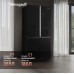 Отдельностоящий холодильник с инвертором Weissgauff WCD 590 Nofrost Inverter Premium EcoFresh Black Glass